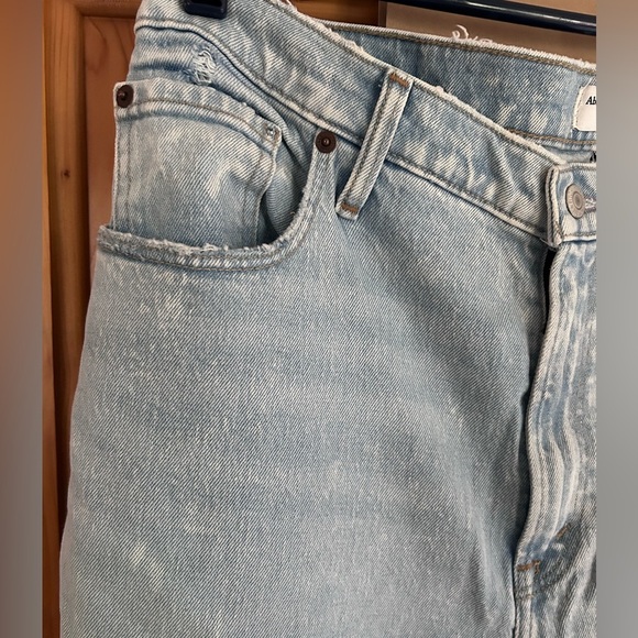 Abercrombie & Fitch Curve Love '90s Straight Jeans size 16/33 short NWT denim - Picture 5 of 9